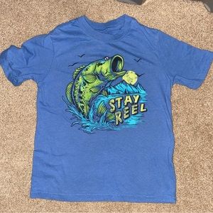 Fishing Theme T-Shirt “Stay Reel” Boys Size 4/5